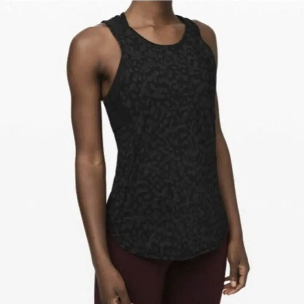Lululemon Sculpt Tank II Formation Camo Deep Coal Multi Black Sleeveless Top 6